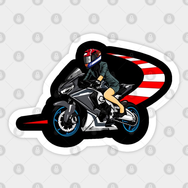 CBR 1000 rr Fireblade Motorcycle Motorbike Sticker by Automotive Apparel & Accessoires